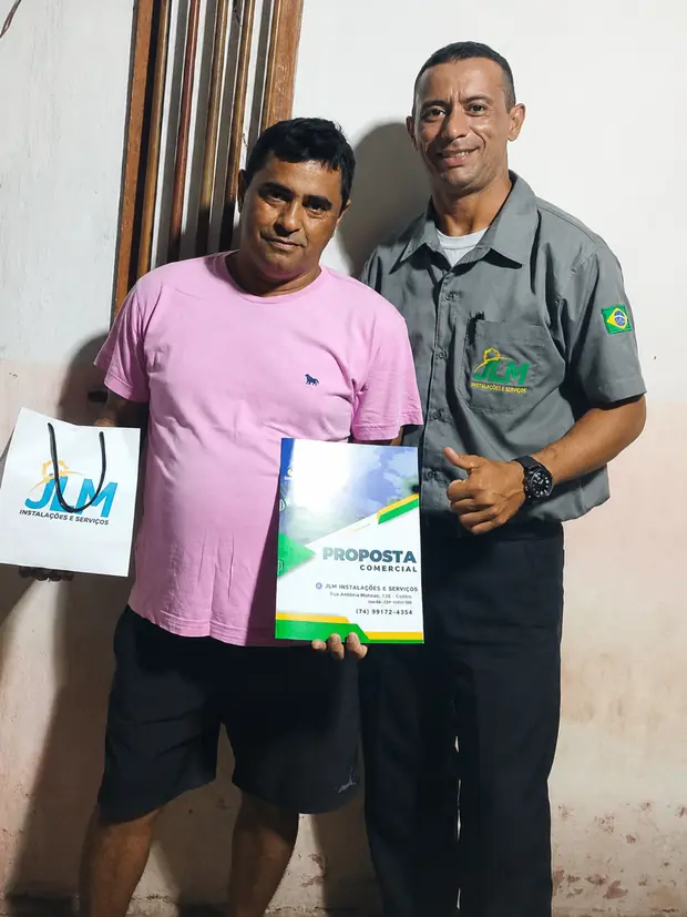 Cliente JLM com proposta comercial